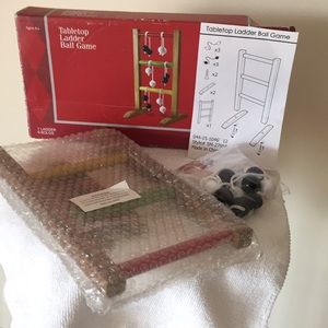 Tabletop ladder ball game